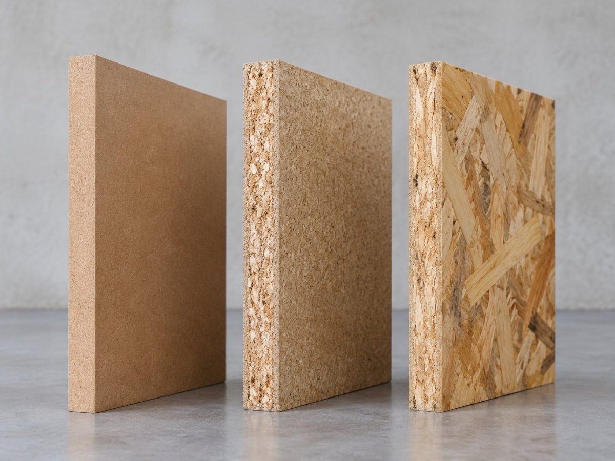 Mdf vs particle board vs osb — which engineered panel should you buy? — illustration