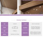 Flame-retardant WPC Ceiling Tube 25 × 80 mm — ceiling tube