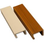 Ventilated WPC Ceiling Tube 40 × 25 mm — ceiling tube