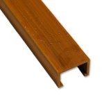 Ventilated WPC Ceiling Tube 40 × 25 mm — ceiling tube