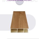 Ventilated WPC Ceiling Tube 50 × 150 mm — ceiling tube
