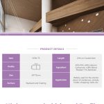 Suspended WPC Ceiling Tube 50 × 75 mm — ceiling tube
