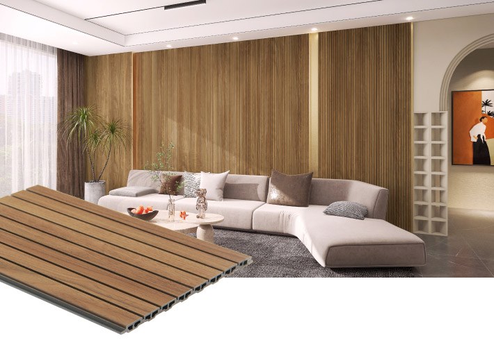 Wide Slat Wooden WPC Wall Panel 250mm — wall panel